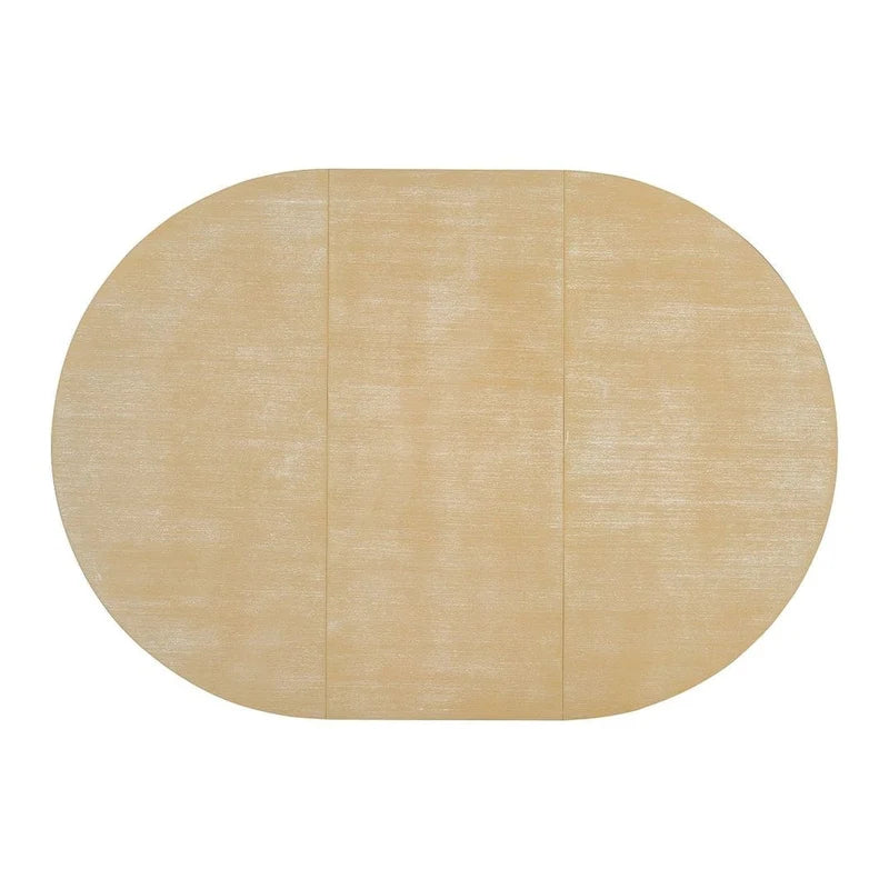 Set da pranzo country/rustico marrone scuro/naturale, 6 posti, allungabile