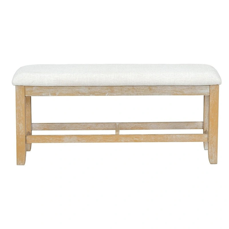 Set da pranzo country/rustico marrone scuro/naturale, 6 posti, allungabile