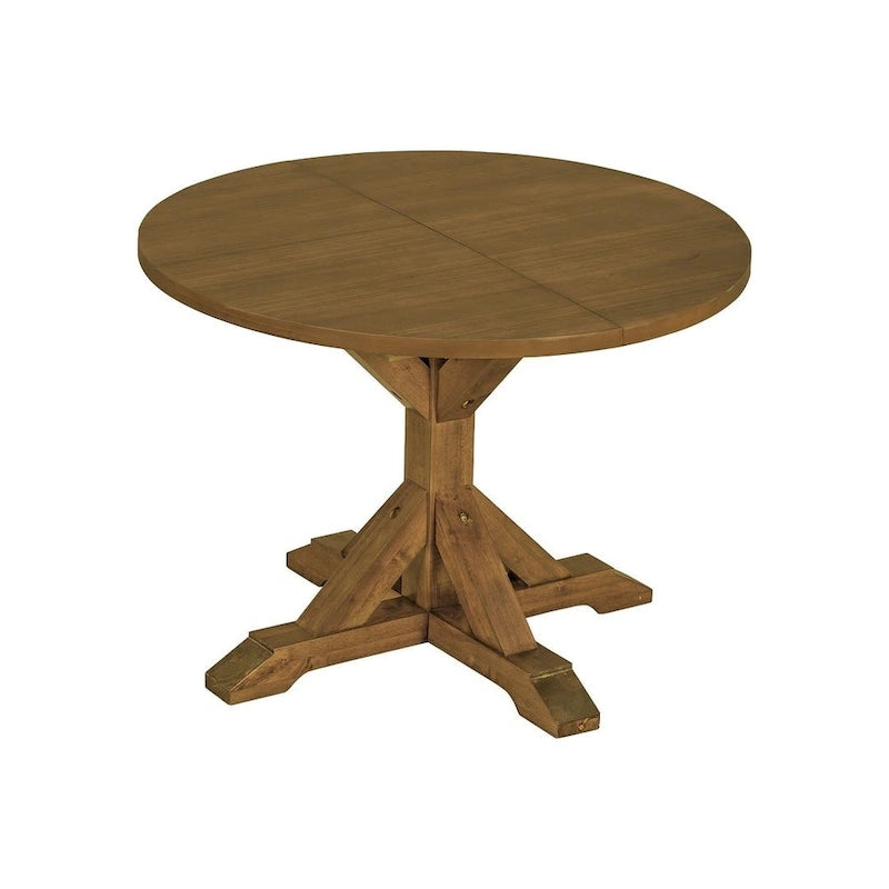 Set da pranzo country/rustico marrone scuro/naturale, 6 posti, allungabile