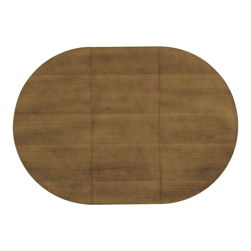 Set da pranzo country/rustico marrone scuro/naturale, 6 posti, allungabile