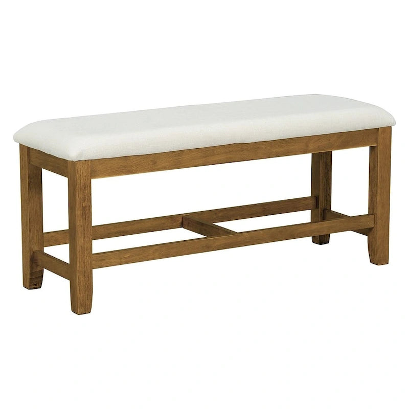 Set da pranzo country/rustico marrone scuro/naturale, 6 posti, allungabile